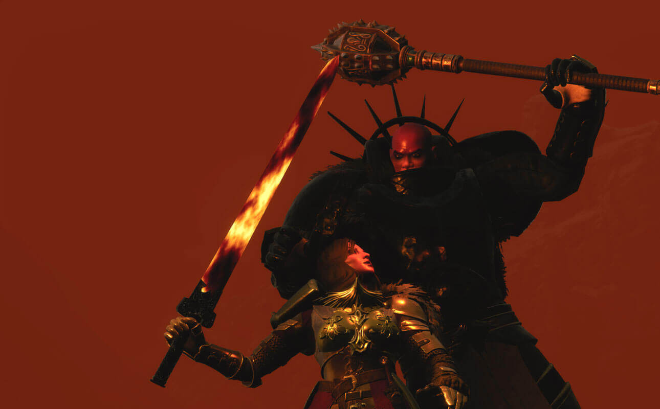 Combat and conflict on Ash & Blood Conan Exiles RP-PVP server